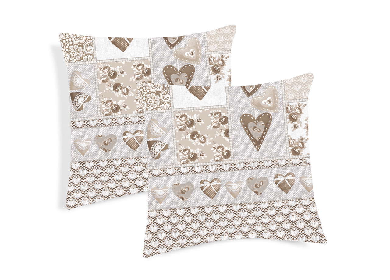Coppia Cuscini Decorativi Per Divano Fantasia Primavera Colore Beige