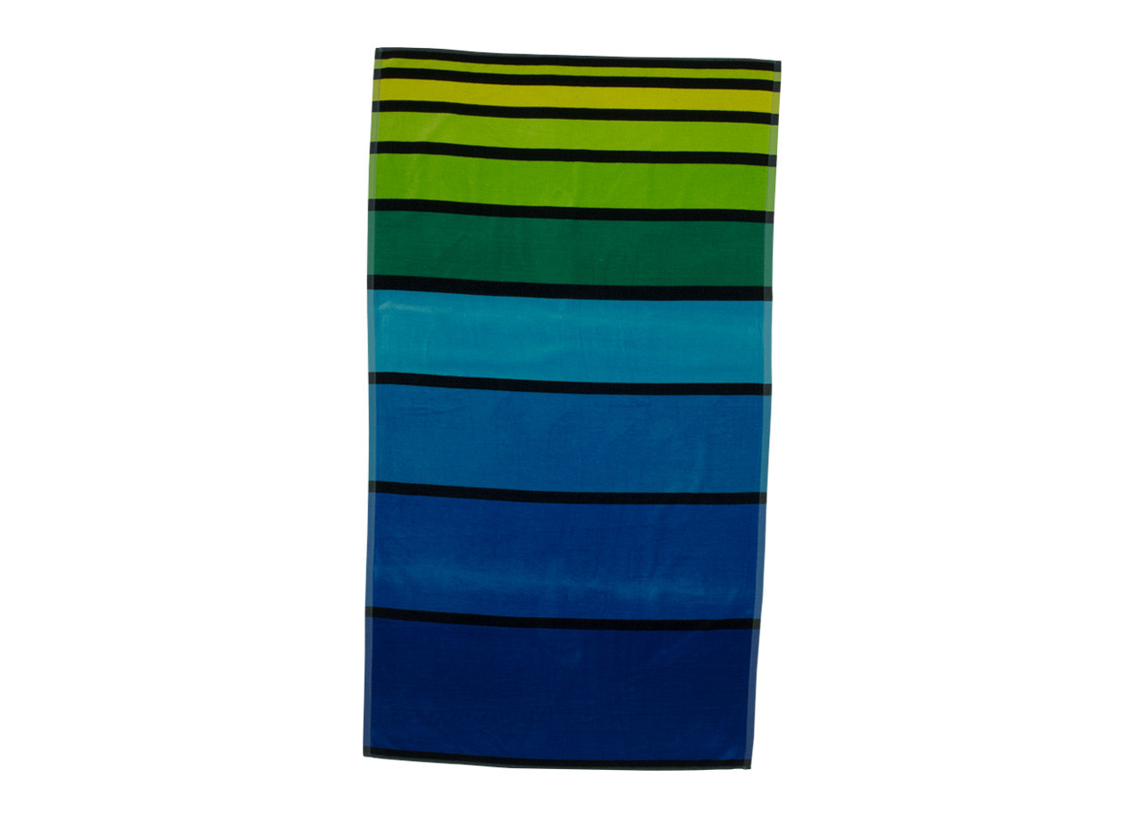 Telo Mare Jacquard in Morbida Spugna Fantasia Big Stripe