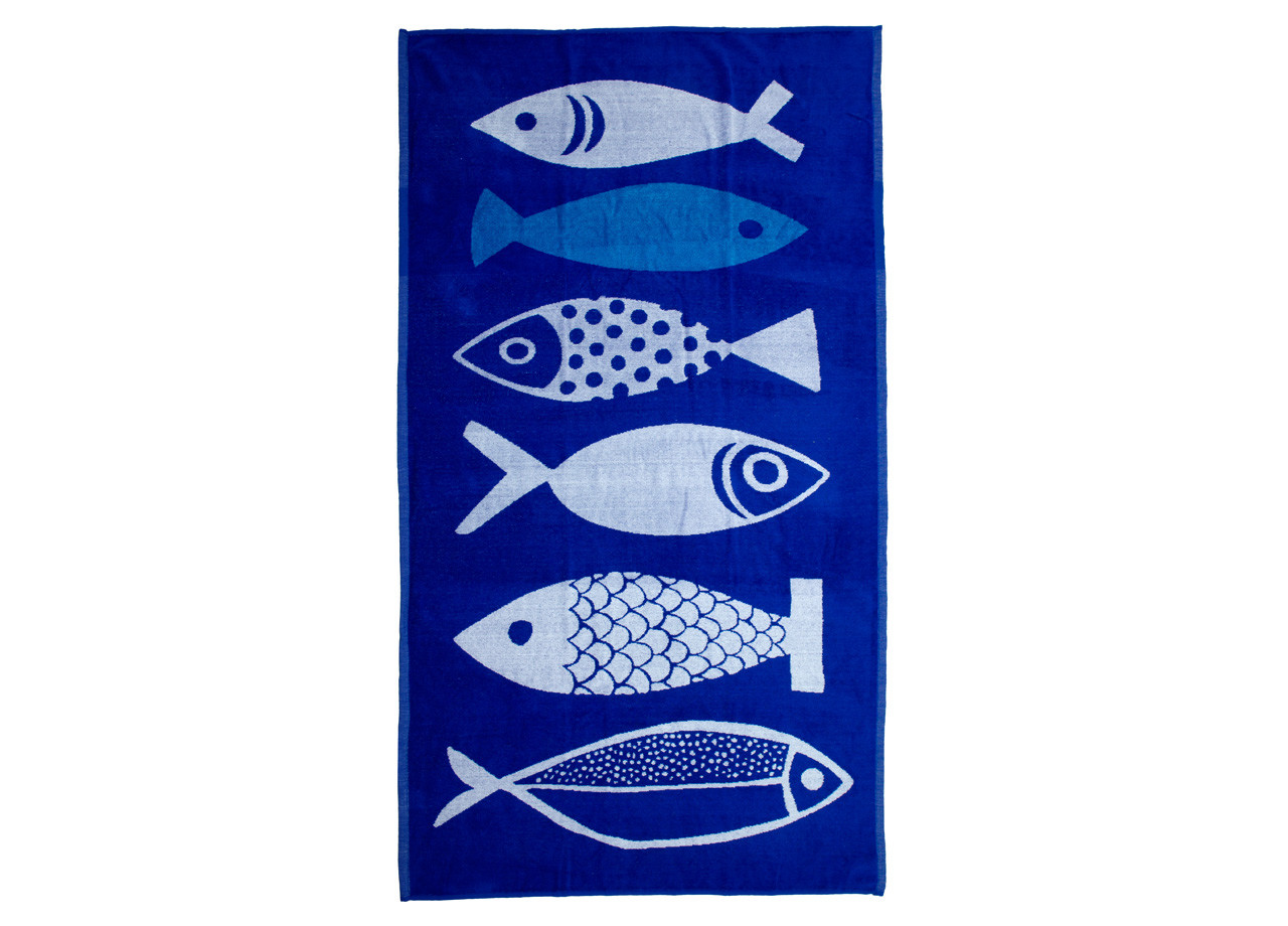 Telo Mare 90x165 Spiaggia Piscina Spugna Jacquard Modello Lipari