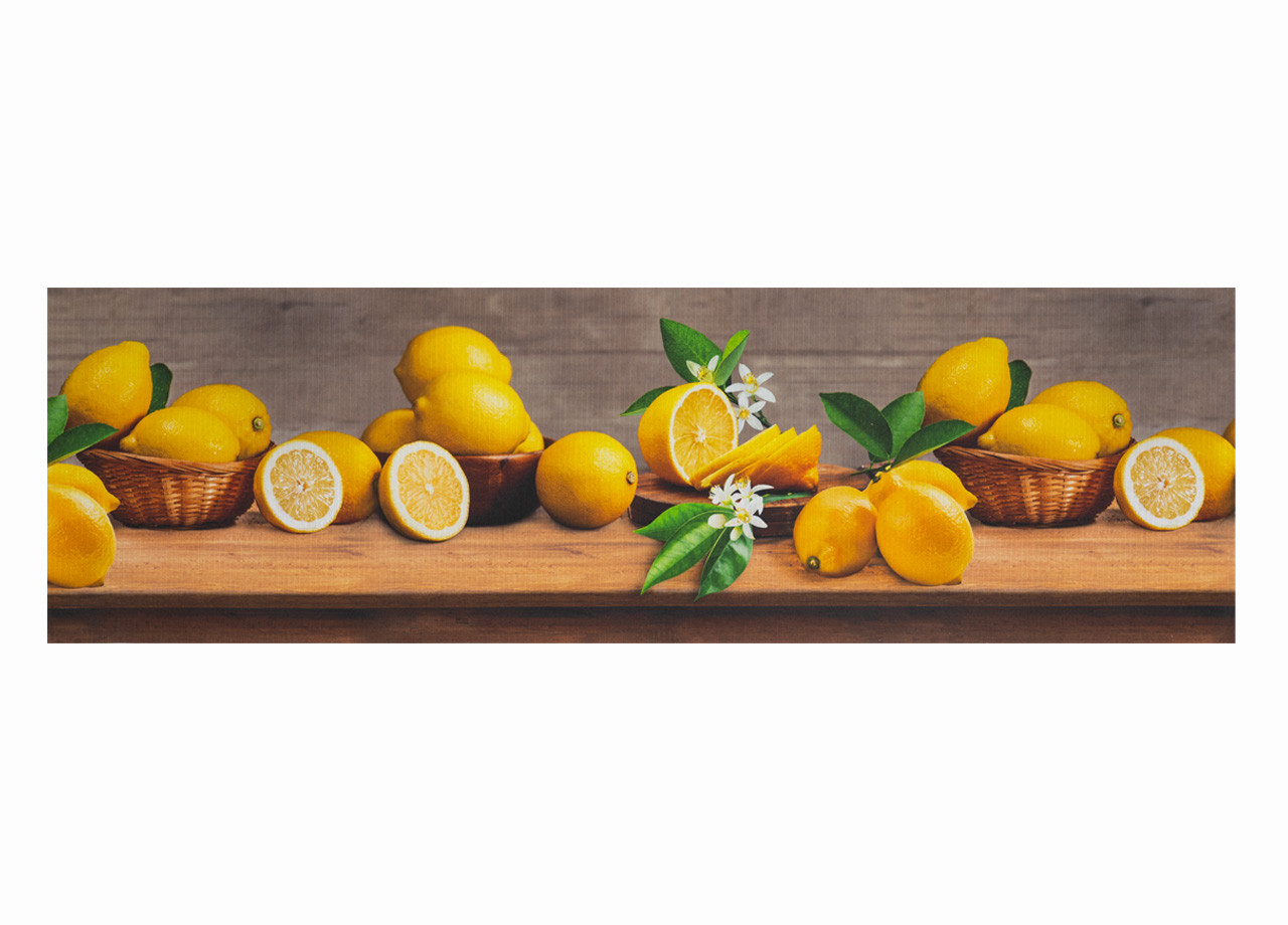 Passatoia Con Retro Antiscivolo Tappeto Cucina Sprinty Lemon