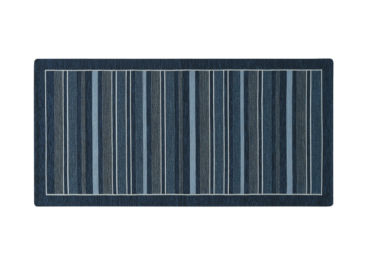Tappeto Passatoia da Cucina Retro Antiscivolo fantasia Style Blu