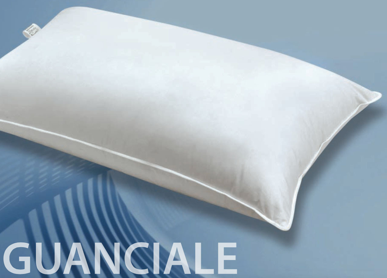 Guanciale Letto In Piuma D'Anitra Made in Italy