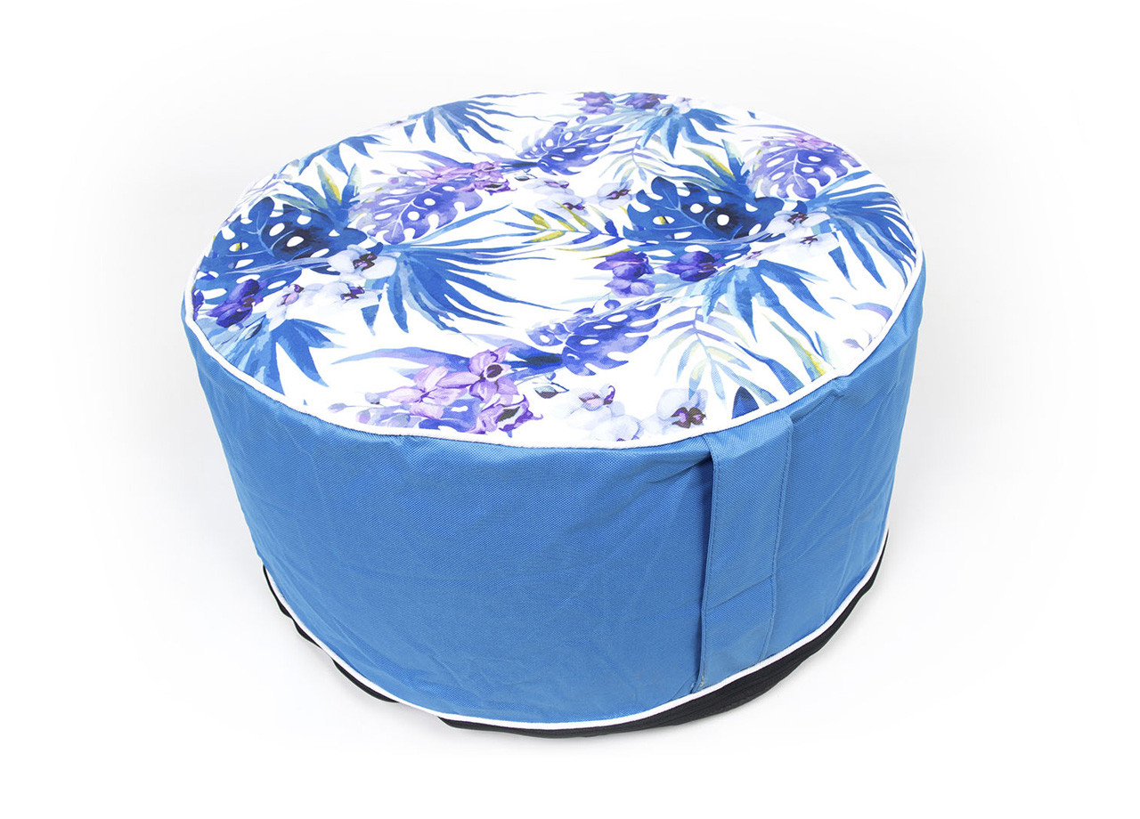 Pouf Gonfiabile Pratico E Resistente Linea Movida Colore Azzurro