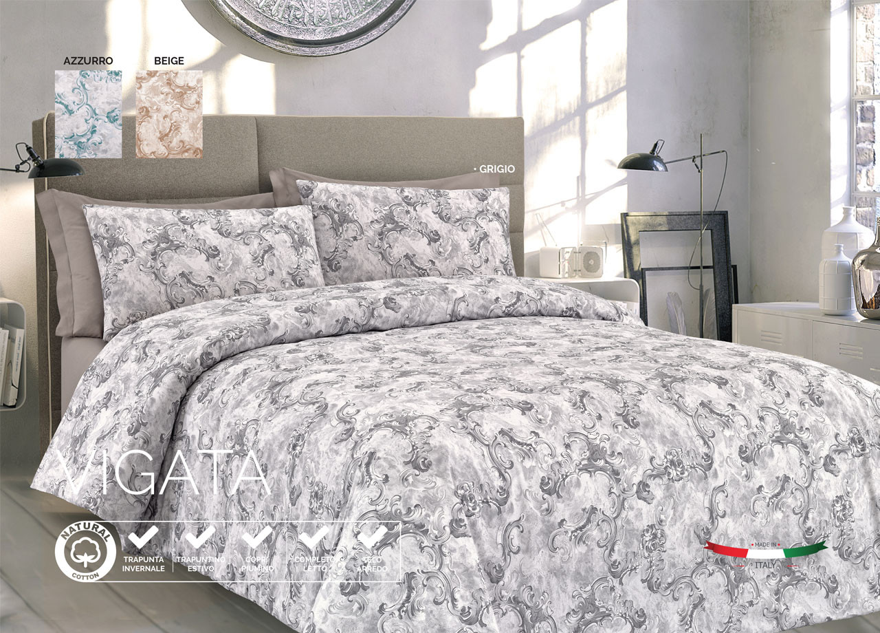 Copripiumino In Puro Cotone Fantasia Vigata