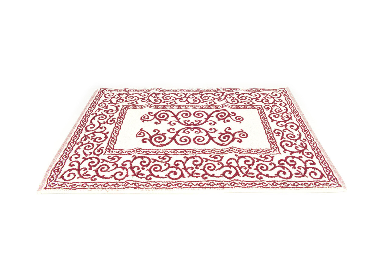Tappeto per il Bagno In Cotone Modello Augusta Bordeaux O.B.
