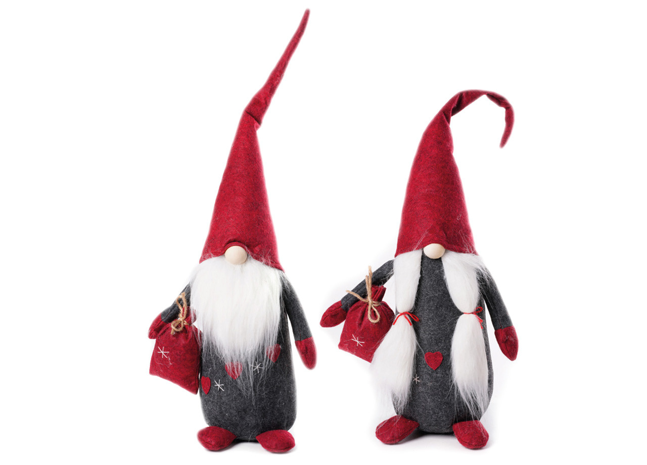 Pupazzo Gnomo Natale Elfo Cami Pier Fermaporta 60cm