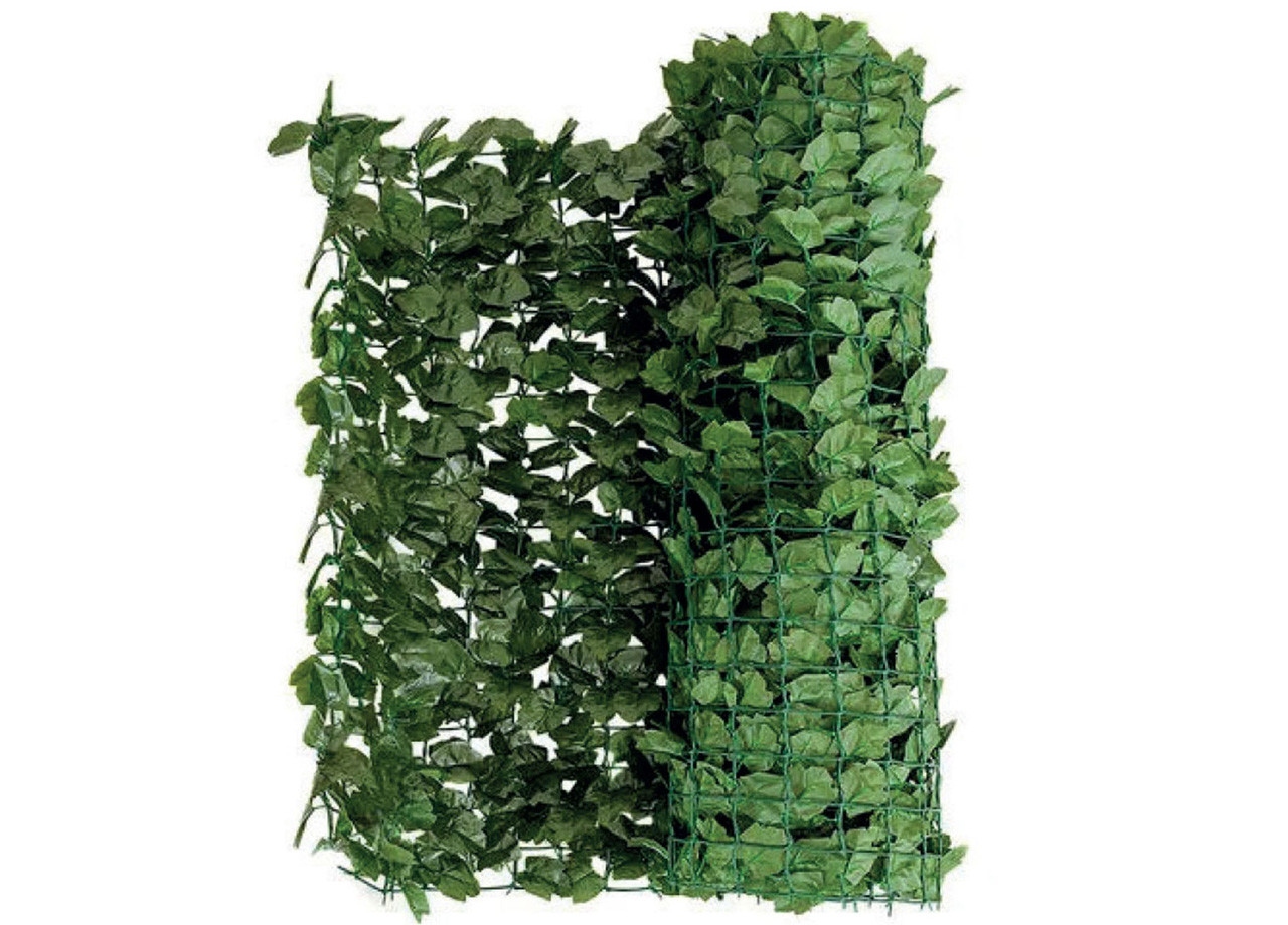 3 Metri Edera Foglie Artificiali Verde Siepe Coprente Ornamentale Balcone Giardino