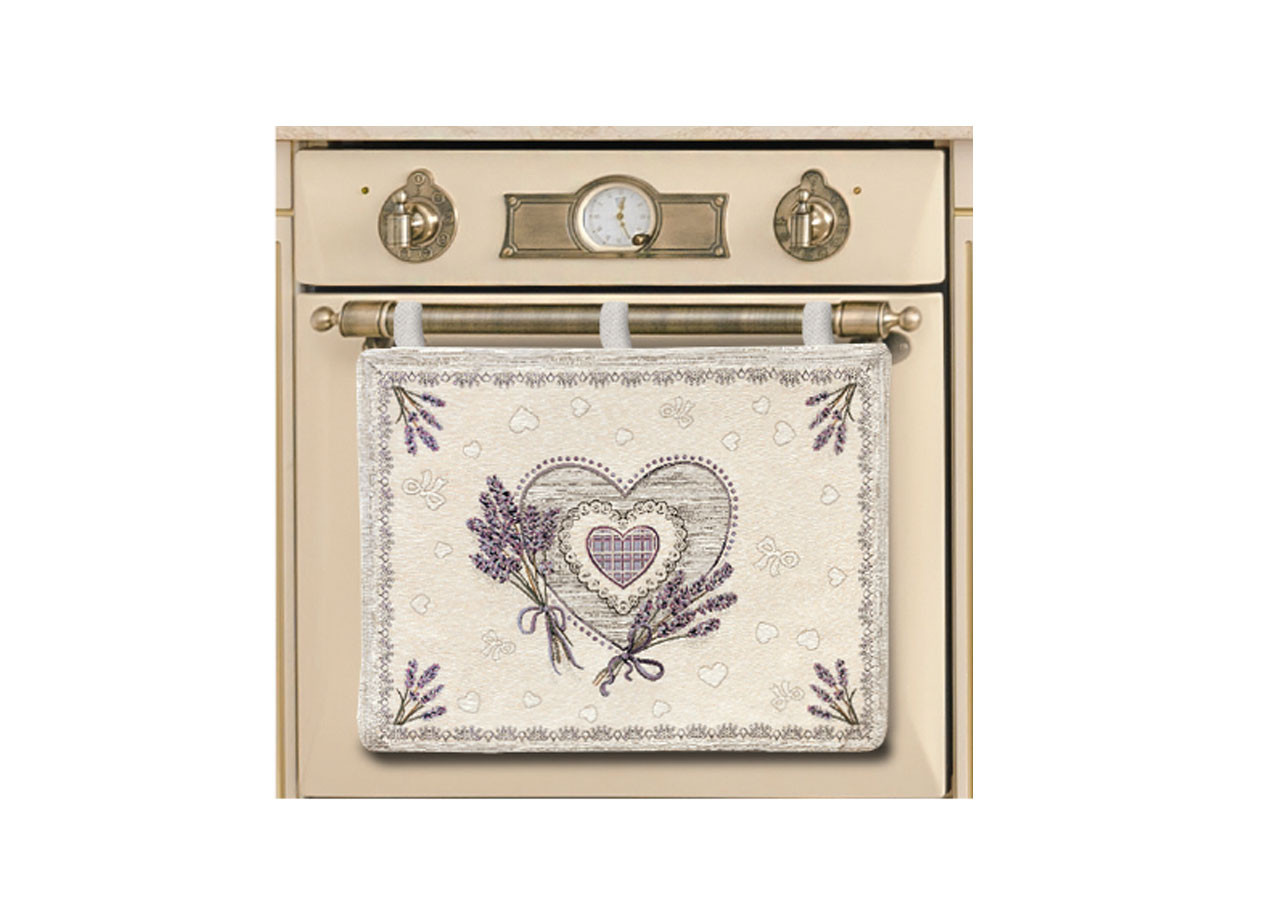 Copriforno Decorativo Cucina Per Forno Universale Floreale Lavanda Made Italy
