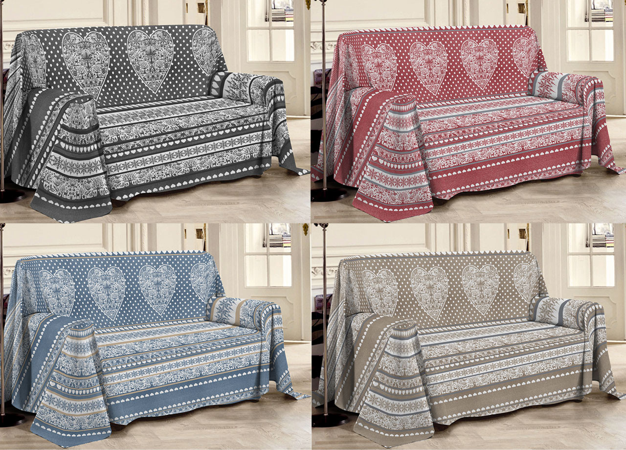 Telo Arredo Grandfoulard Copritutto Puro Cotone Pensieri Delicati New Tirolo