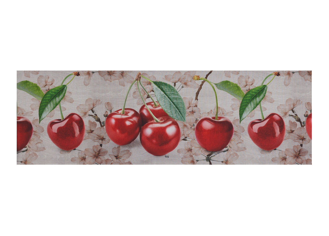 Tappeto Corsia Cucina Stampa Digitale Antiscivolo Modello Sprinty Cherry