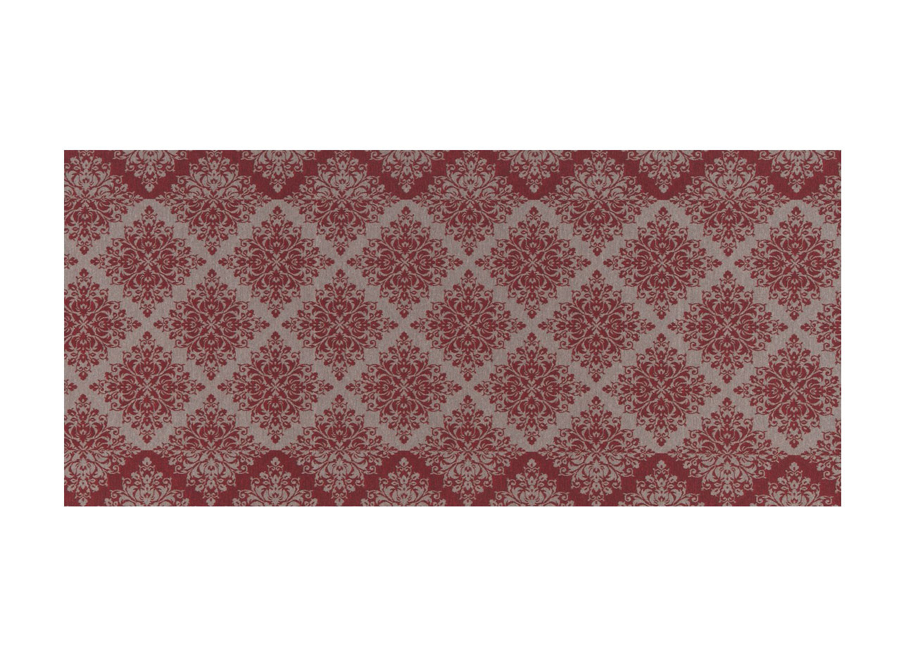 Tappeto Corsia Sottolavello Antiscivolo Linea Emozioni Astratto Damasque Rosso
