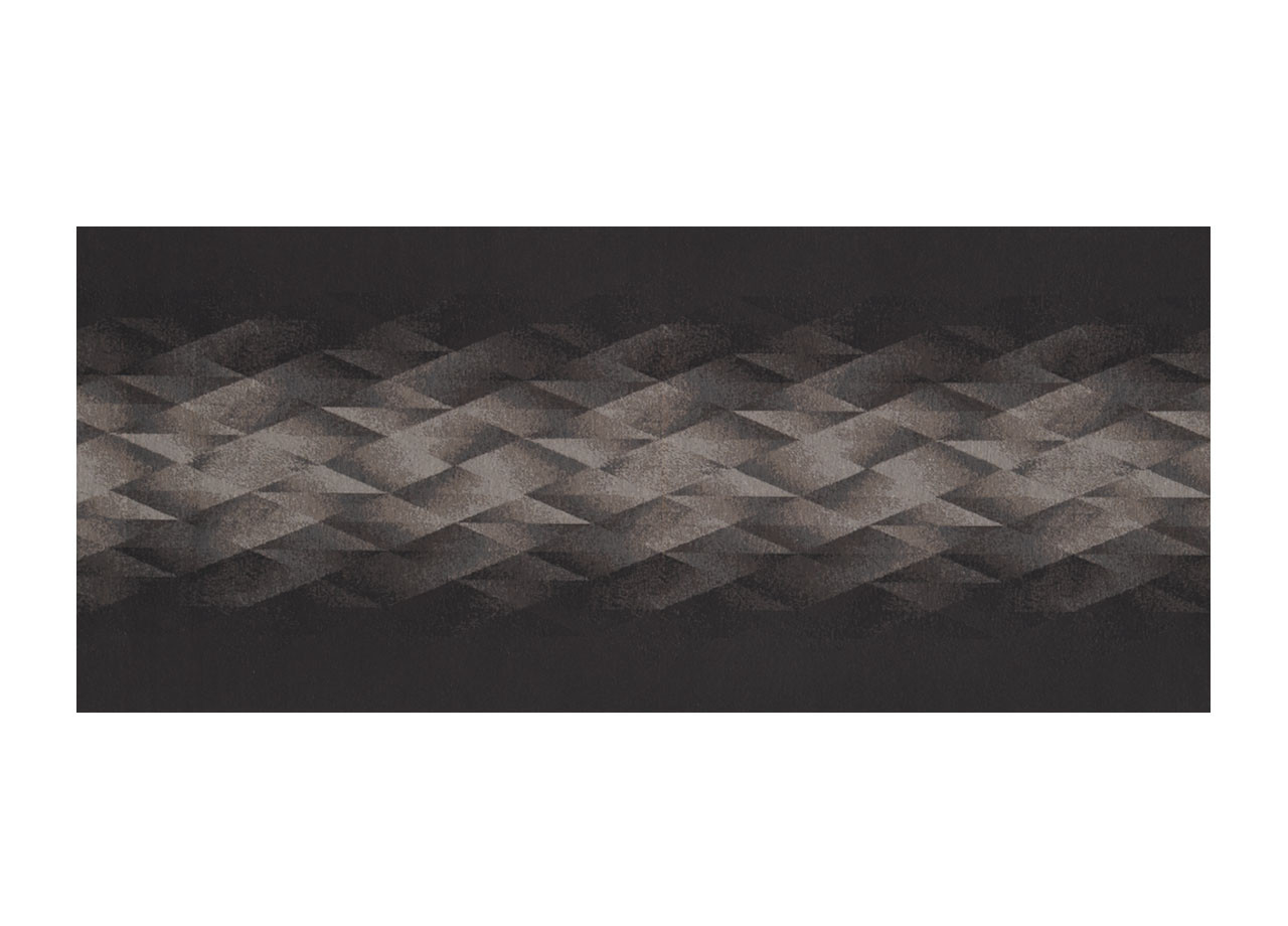 Tappeto Corsia Sottolavello Antiscivolo Linea Emozioni Astratta Diamante Nero