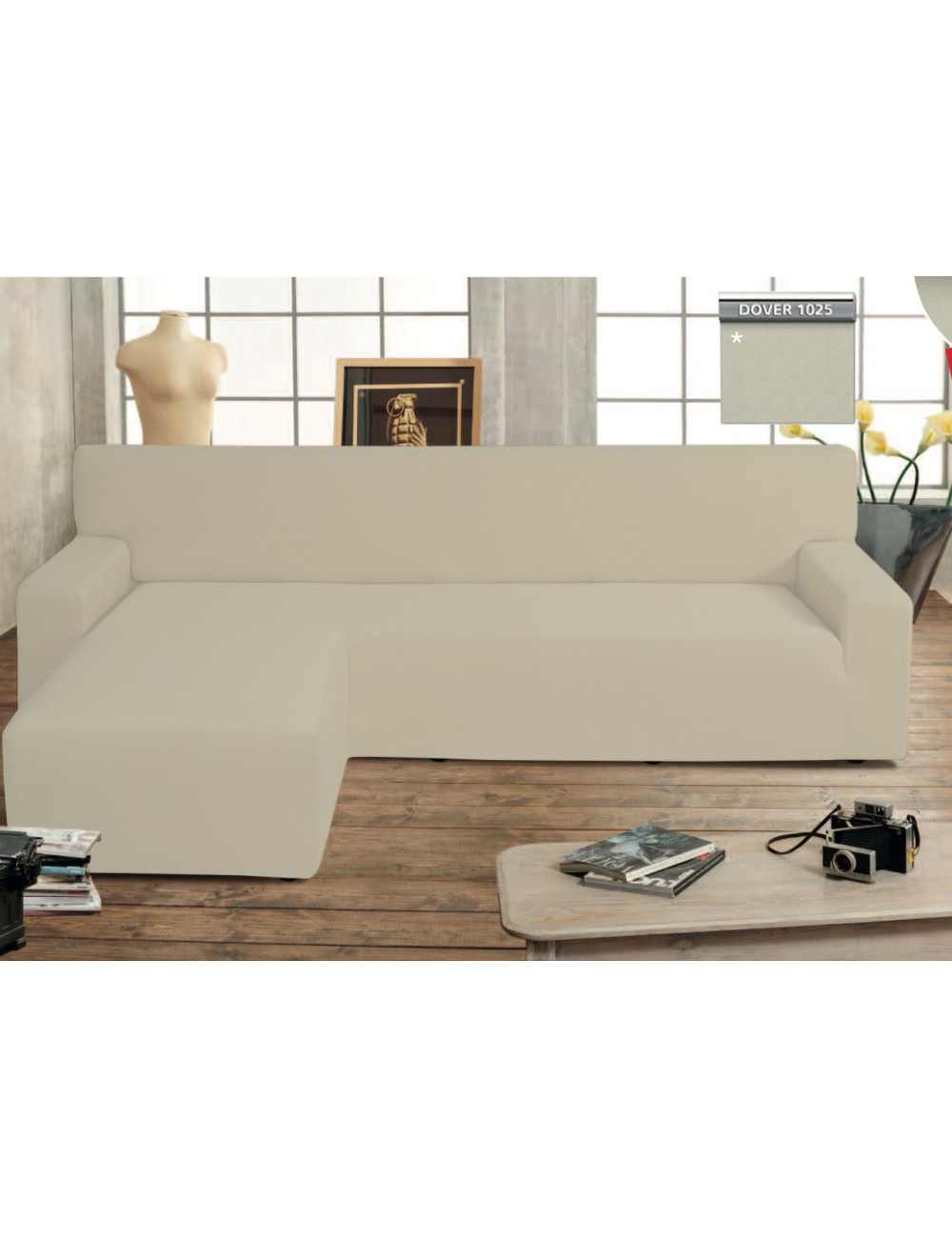 Copridivano Linea Genius Con Penisola Chaise Longue Modello Swing