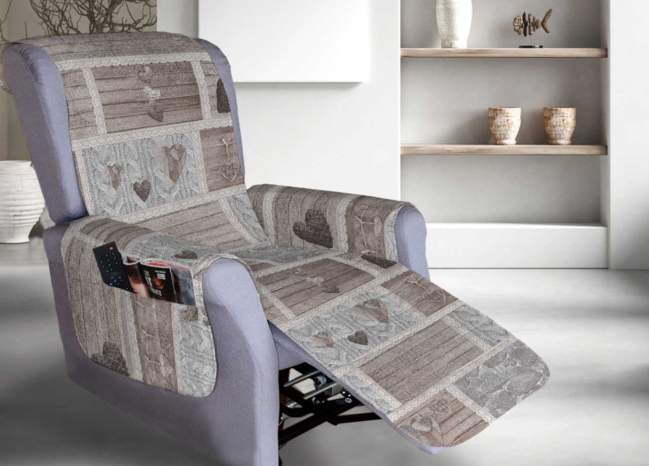 Copripoltrona Relax Trapuntata Poltrone Reclinabili Pensieri Delicati Mod Shabby Love