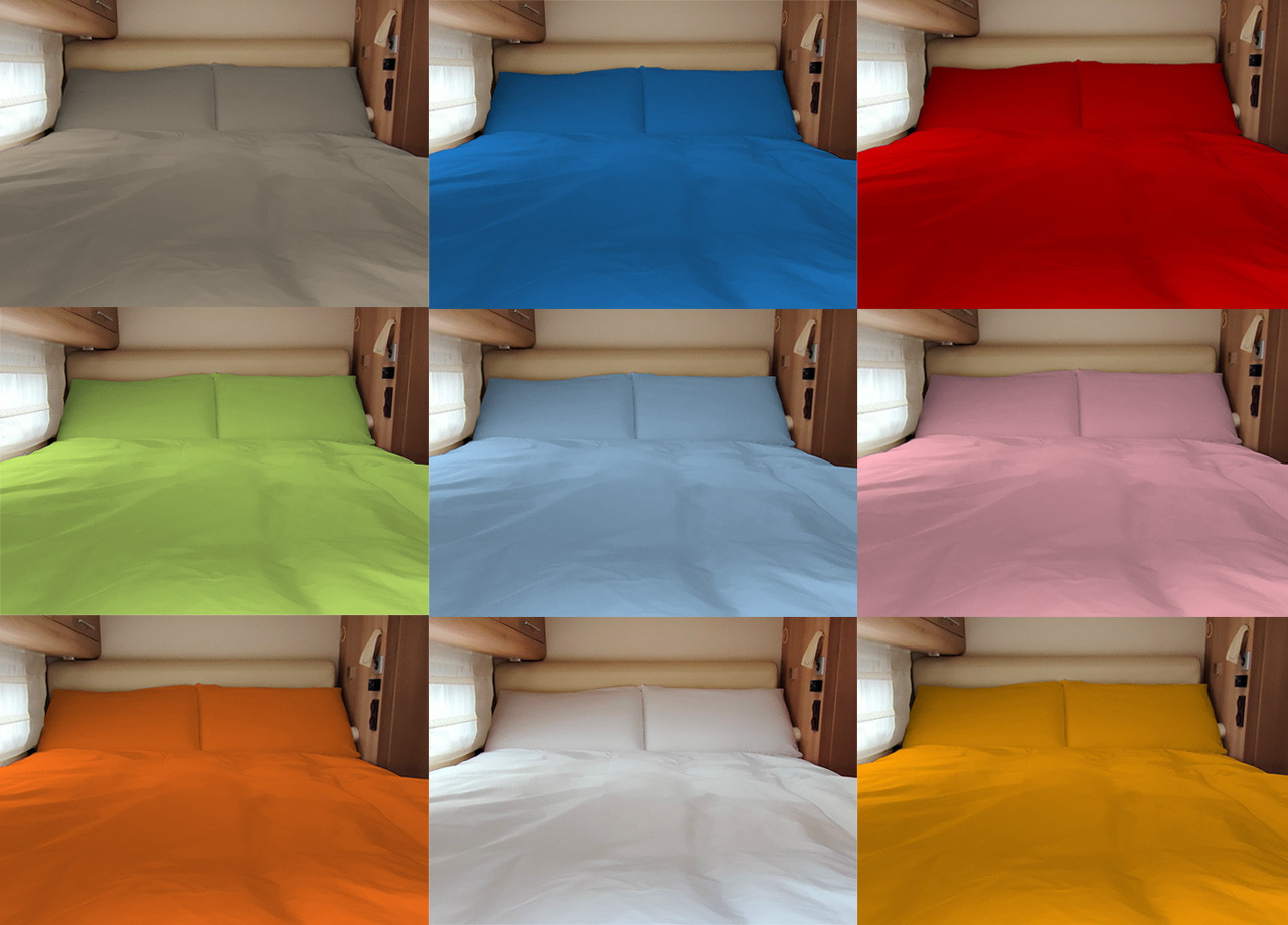 Lenzuolo Sopra Personalizzabile Letto Campeggio puro Cotone in Tinta Unita