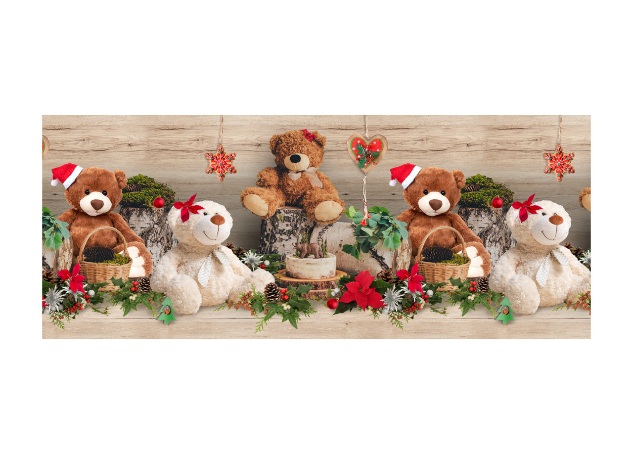 Tappeto Xmas Runner Natale Cucina Antiscivolo Passatoia Teddy Noel