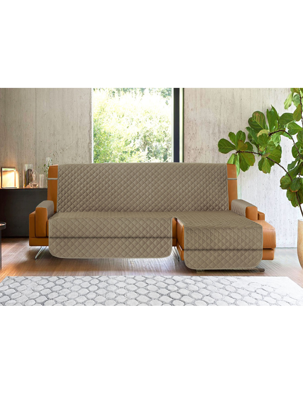 Copridivano Salvadivano Genius con Penisola Chaise Longue Modello Swing