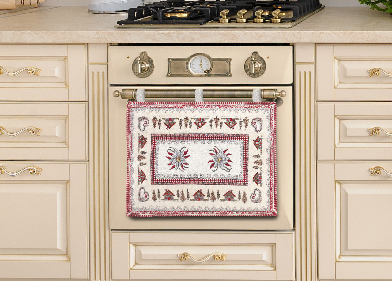 Copriforno Decorativo Cucina Per Forno Universale Montagna Tirolese Monte Bianco