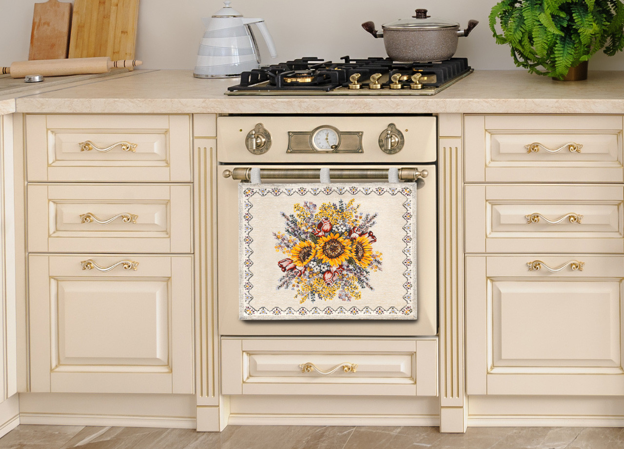 Copriforno Decorativo Cucina Per Forno Universale Floreale Sunlight Made Italy