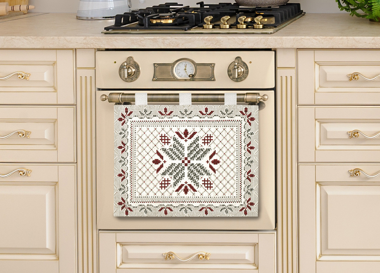 Copriforno Decorativo Cucina Per Forno Universale Montagna Tirolese Tricot