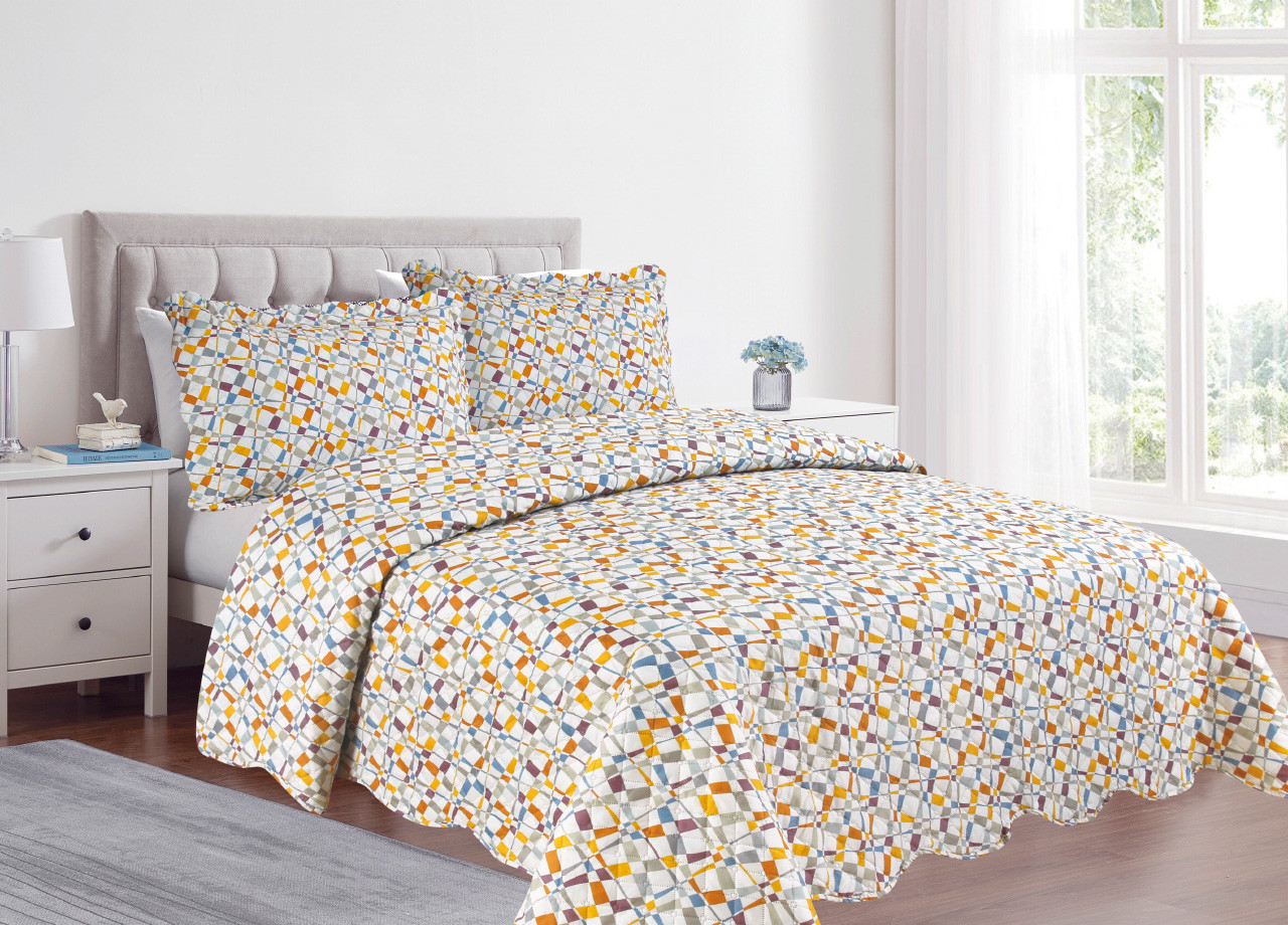 Trapuntino Leggero 100gr Estivo Copriletto Trapuntato Modello Pinsonic Happy