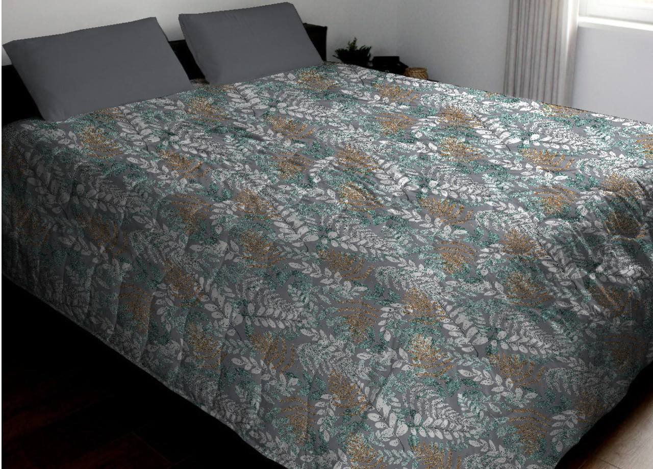 Trapuntino Leggero Estivo Piumino 100gr Modello Floreale Foglia