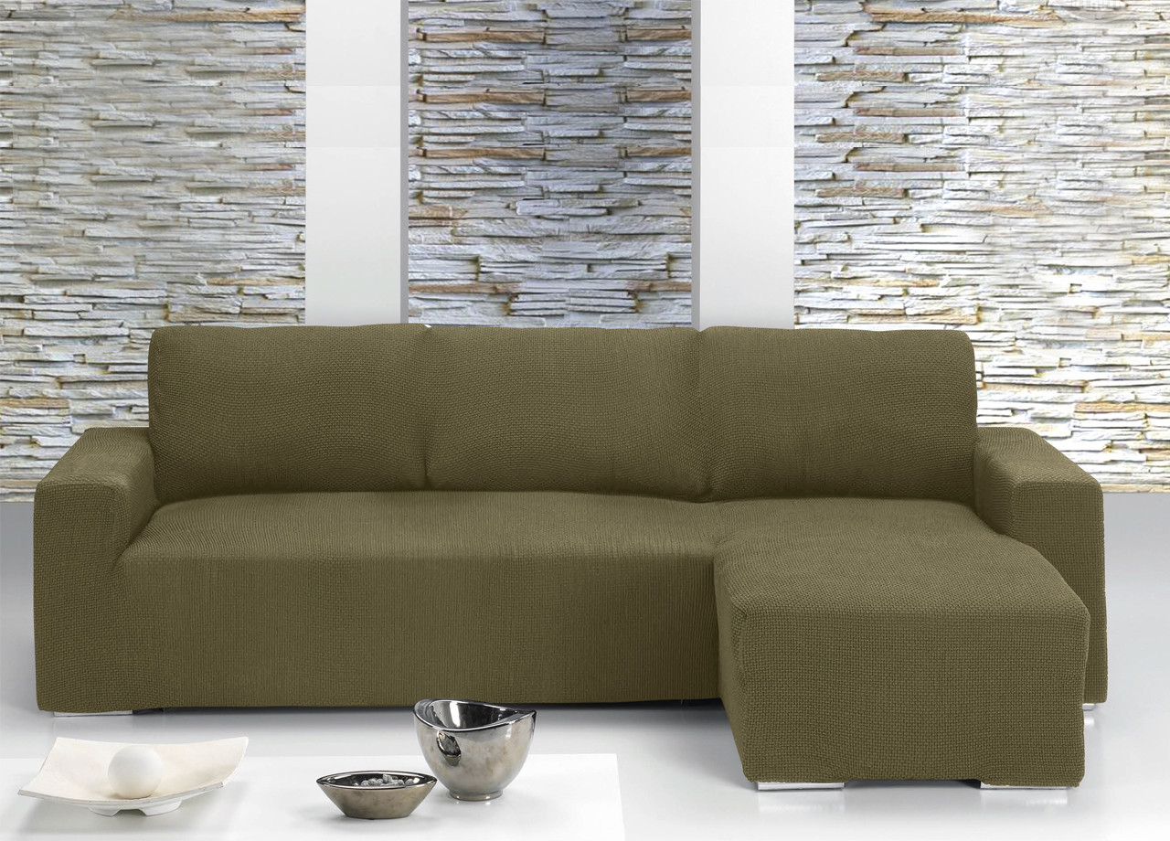 Copridivano Per Divani Con Penisola Chaise Longue Biscotto