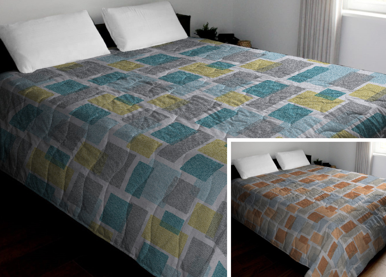 Trapunta Estiva Leggera 100gr Piumino Estate Primavera Modello Square