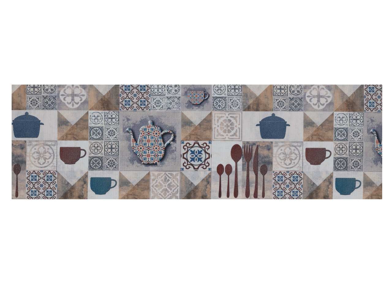 Tappeto Runner Cucina Passatoia Digitale Antiscivolo Sprinty Mod. Kitchen 