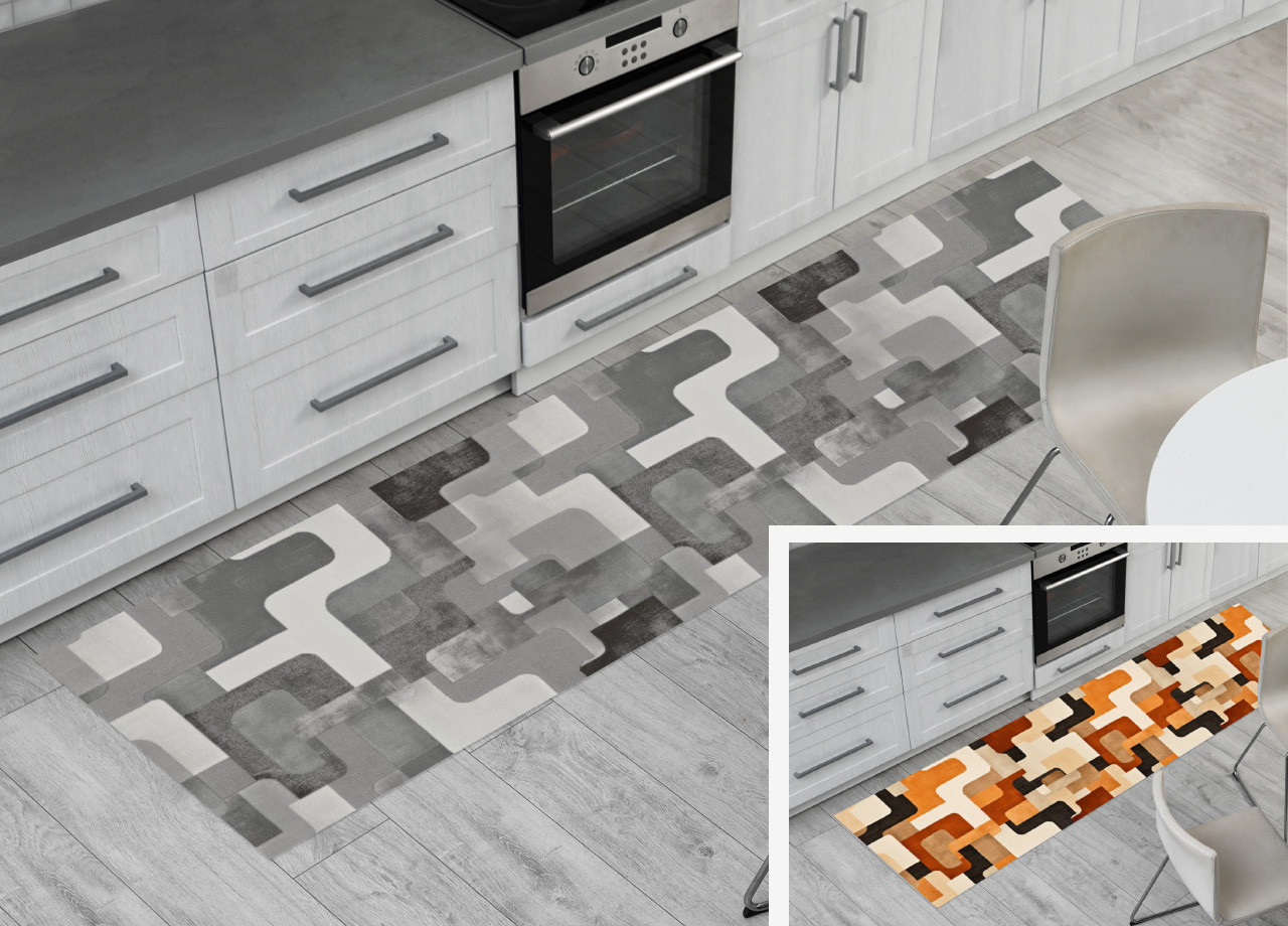 Tappeto Runner Cucina Antiscivolo Passatoia Fantasia Older