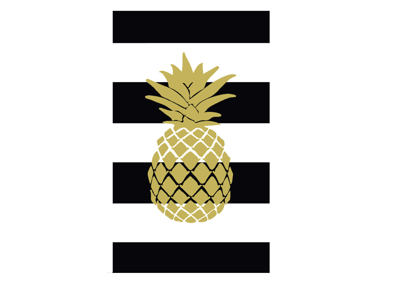 Telo Mare Jacquard in Morbida Spugna Fantasia Golden Ananas