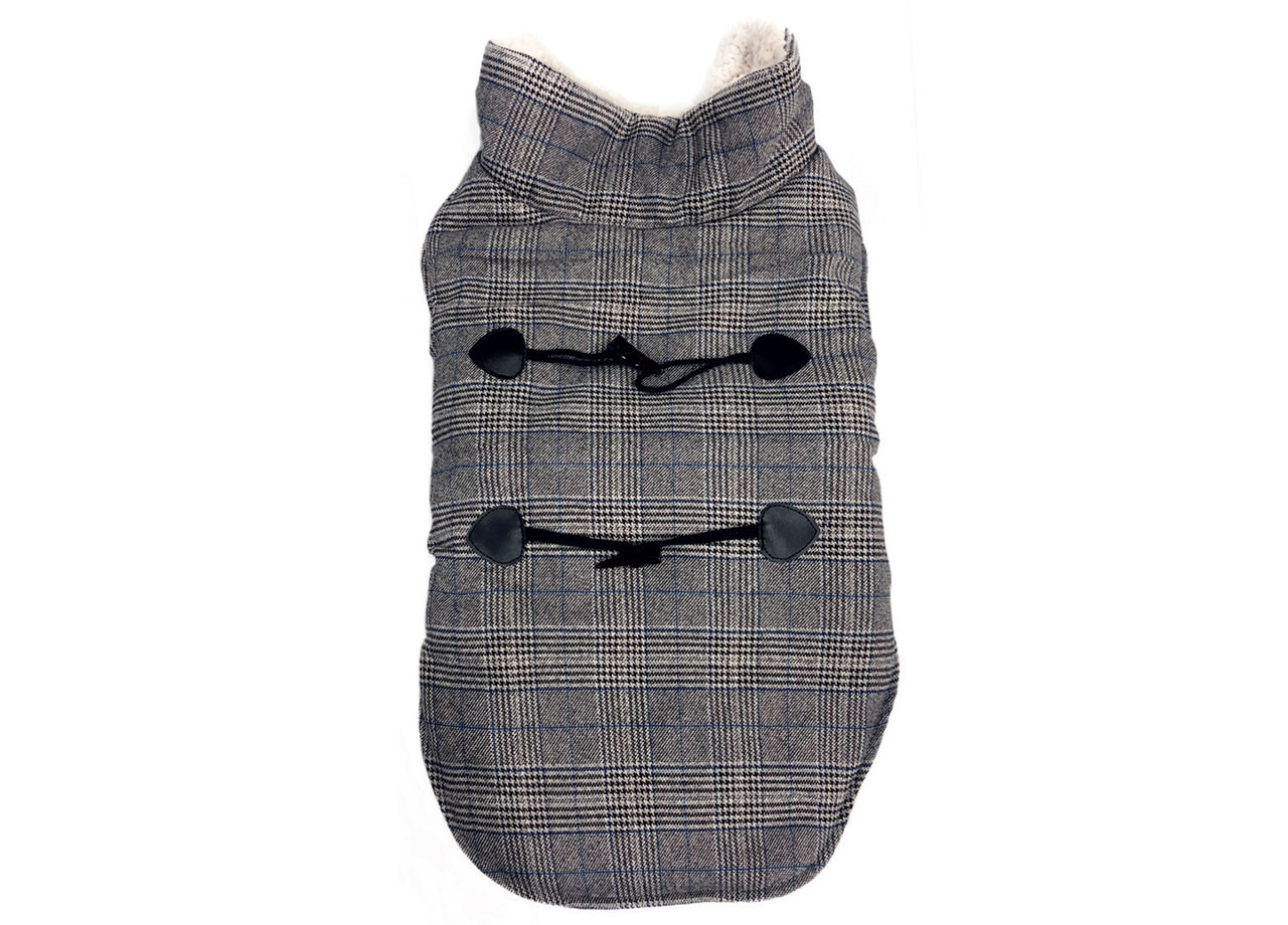 Cappotto Scozzese Freddo Inverno Vestito Imbottito Giacca Cani Scottish Diverse Taglie