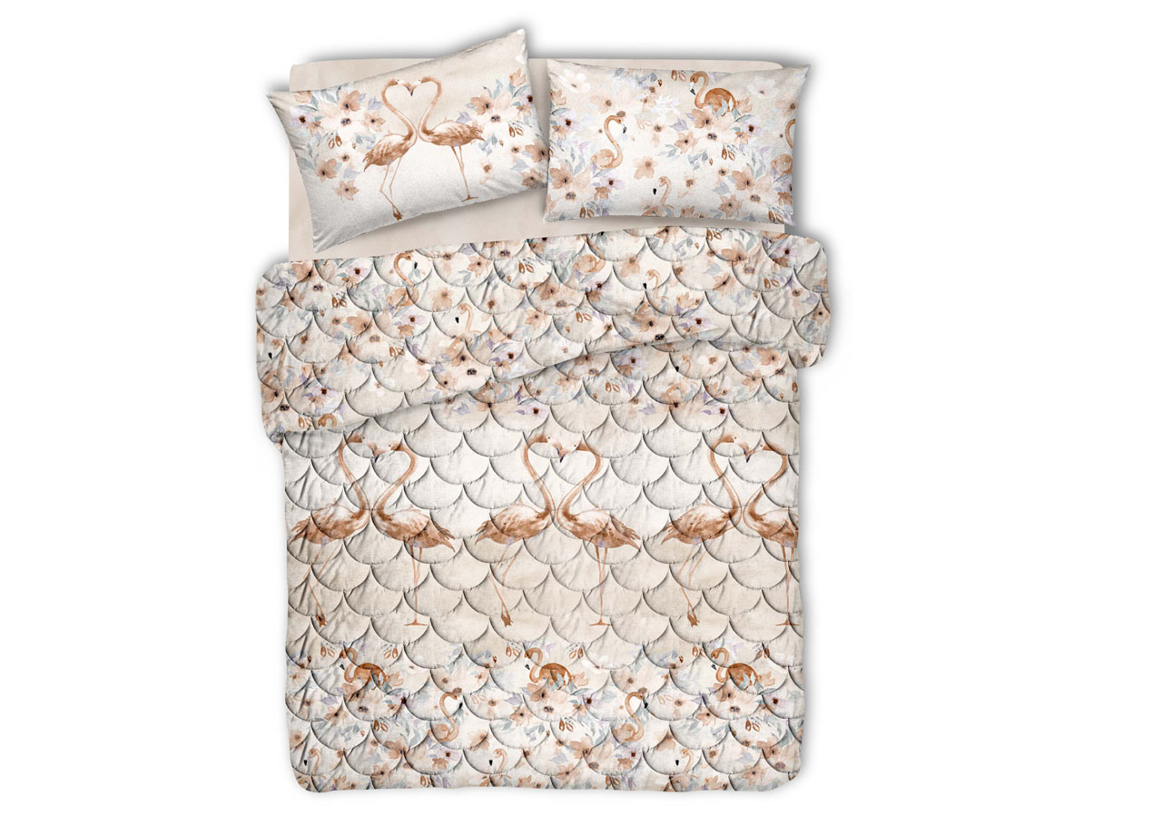 Trapuntino Estivo 100gr Fantasia Flamingo